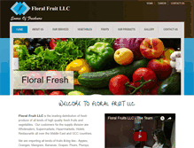 Tablet Screenshot of floralfruitllc.com